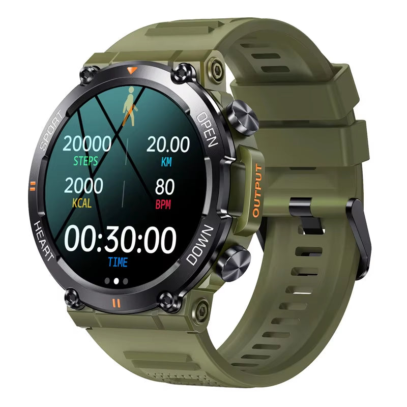 Smart Watch for Men Heart Rate Blood Bluetooth Sport 400Mah Long Standby 1.39 Inch 360*360 HD Screen Outdoors Smartwatch K56Pro
