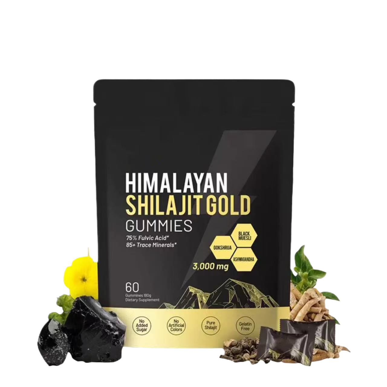 Ashwagandha Himalayan Shilajit Gummie Drunken Eggplant Hilarius ( South Africa  )