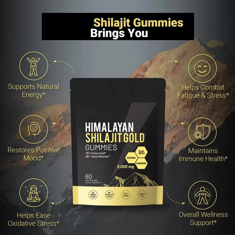 Ashwagandha Himalayan Shilajit Gummie Drunken Eggplant Hilarius ( South Africa  )