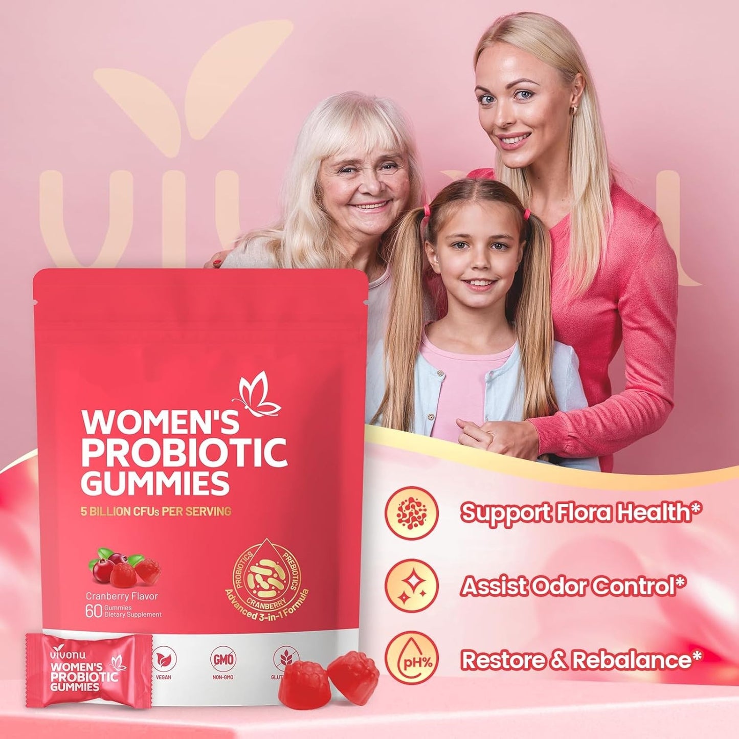 Cranberry Probiotic Gummies