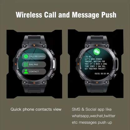  Smart Watch for Men Heart Rate Blood Bluetooth Sport 400Mah Long Standby 1.39 Inch 360*360 HD Screen Outdoors Smartwatch  K56Pro
