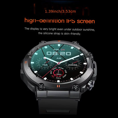  Smart Watch for Men Heart Rate Blood Bluetooth Sport 400Mah Long Standby 1.39 Inch 360*360 HD Screen Outdoors Smartwatch  K56Pro