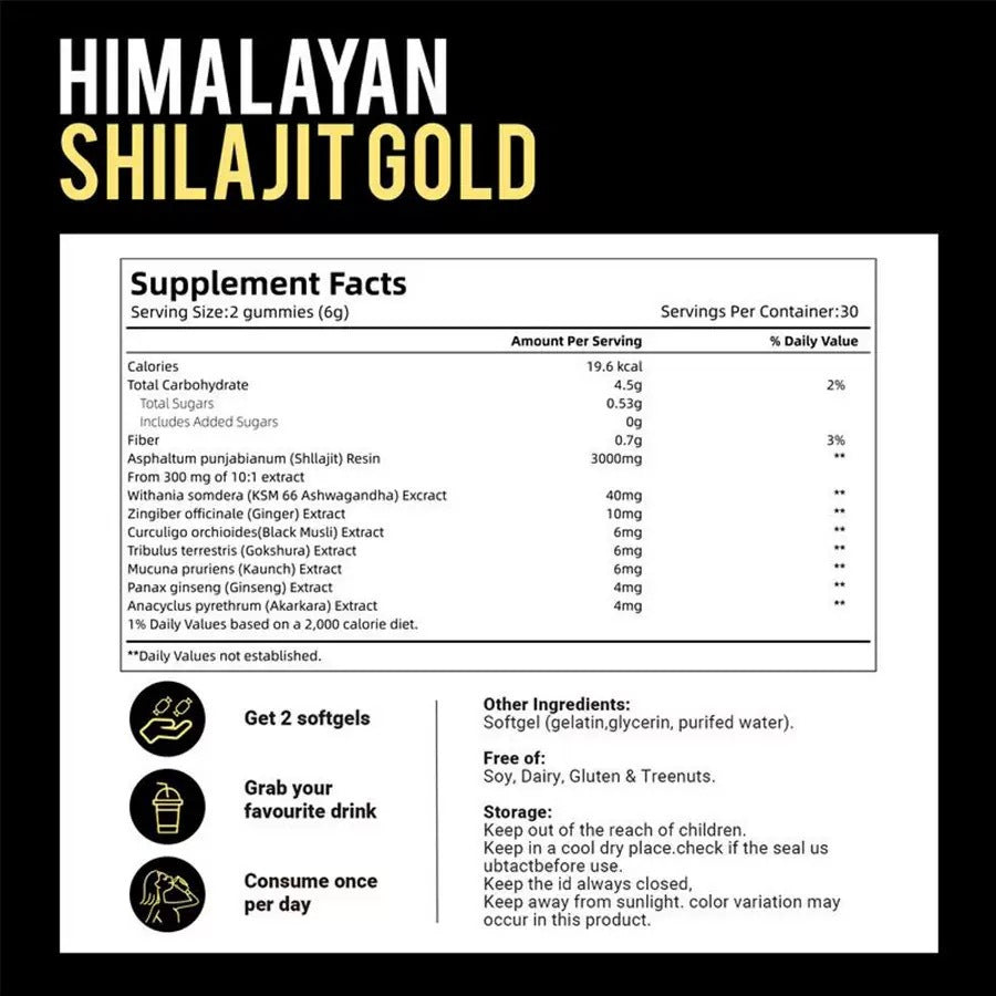 Ashwagandha Himalayan Shilajit Gummie Drunken Eggplant Hilarius ( South Africa  )