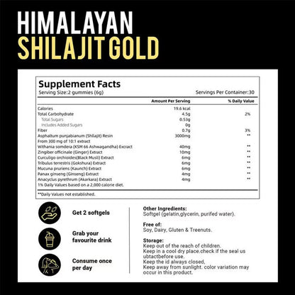 Ashwagandha Himalayan Shilajit Gummie Drunken Eggplant Hilarius ( South Africa  )
