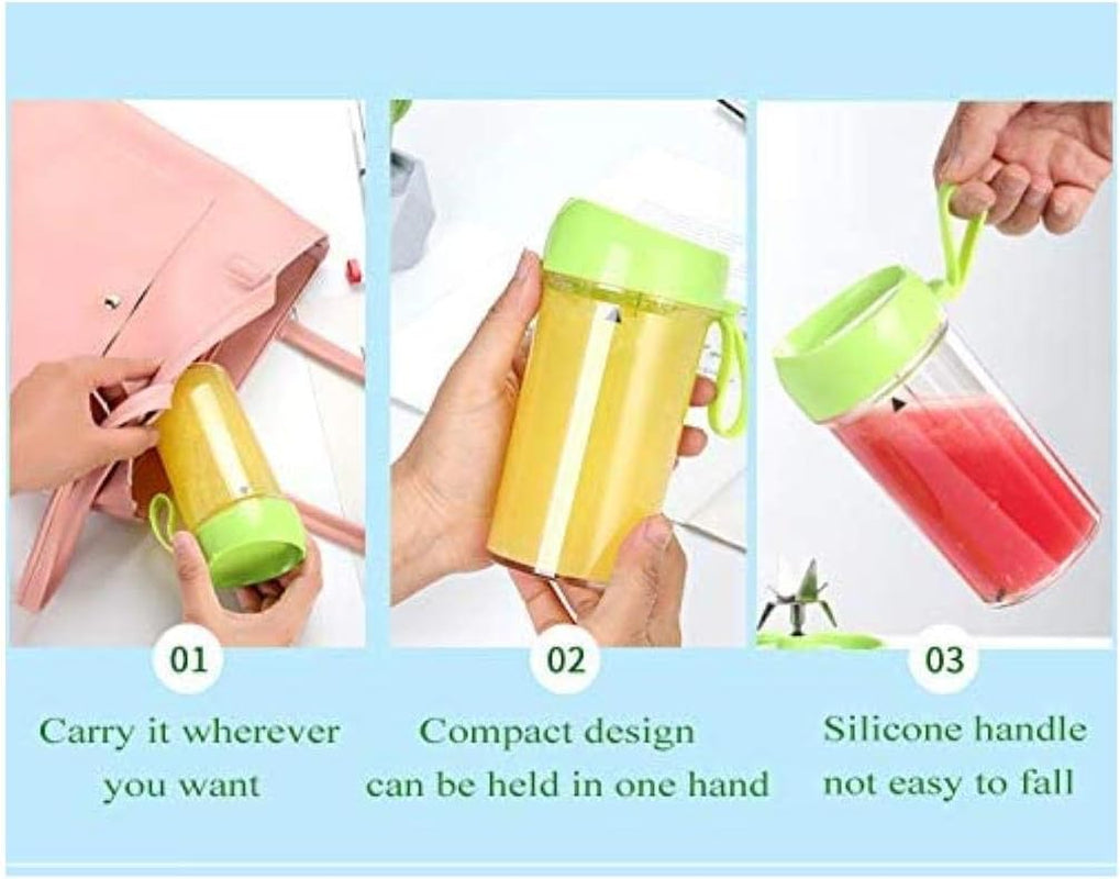 Portable Blender, to Go Blender Juice Cup Smoothies Blender on the Go with Updated 6 Blades Christmas Gifts Cups Portable Blender Usb Rechargeable Mixer (White)