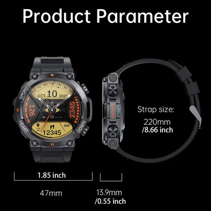  Smart Watch for Men Heart Rate Blood Bluetooth Sport 400Mah Long Standby 1.39 Inch 360*360 HD Screen Outdoors Smartwatch  K56Pro